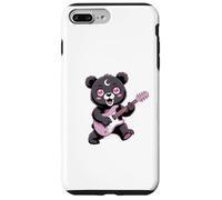 Bear Guitar Rock and Roll Kawaii Goth - Ropa para niña, Color Rosa gótico Carcasa para iPhone 7 Plus/8 Plus