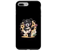 Bear Guitar Rock and Roll Kawaii Goth - Ropa para niña, Color Rosa gótico Carcasa para iPhone 7 Plus/8 Plus