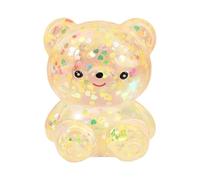 Bear Gummy Ball, Glitter Sensory Toy, Soft Relief Device, Relaxing Accessory, Stress Supplies, Top Usage Accessories for Children Teens Adults Students Home Office Classroom Work Study Daily Activity