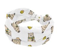Bear Honey Is Cute - Diadema elástica ancha para mujer, banda elástica para la cabeza, bandas suaves para la cabeza, diadema antideslizante para yoga, entrenamiento, deporte, correr