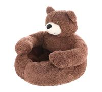 Bear Hug Dog Bed - Bear Cuddler Pet Bed | Warm Plush Dog Crate Bed Cat Sleeping Mat | Cute Cuddler Bear Dog Crate Bed with Non-slip Bottom, Winter Plush Cushion Pet Supplies for Dogs & Cats
