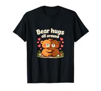 Bear Hugs All Around Cute Bears - Juego de Palabras de corazón Camiseta