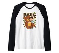 Bear Hugs Hug Fan Obsession Teddy Love Club Cita Niños Camiseta Manga Raglan
