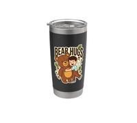 Bear Hugs Hug Fan Obsession Teddy Love Club Cita Niños Vaso térmico de acero inoxidable de doble pared