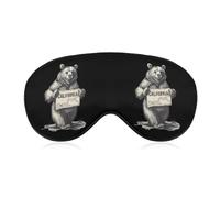 Bear I Love California - Antifaz para dormir con los ojos vendados, suave, bloquea la luz
