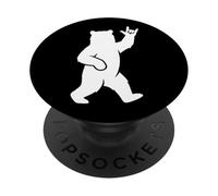 Bear I Love You Hand Lenguaje de señas Lindo ASL Día de San Valentín PopSockets PopGrip Adhesivo