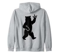 Bear I Love You Hand Lenguaje de señas Lindo ASL Día de San Valentín Sudadera con Capucha