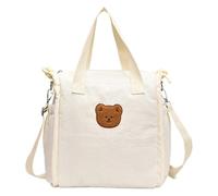 Bear Inspires - Bolsa de pañales con amplio espacio, impermeable, bolsa de almacenamiento esencial para guardería, fácil de transportar para los nuevos padres