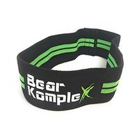 Bear KompleX Banda de Entrenamiento de Cadera, para Levantamiento de Potencia, Sentadillas y Pilates, hogar, Gimnasio y Crossfit. (Black)