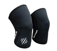 Bear KompleX Knee Sleeves (SOLD AS A PAIR of 2) Exercise, Weightlifting, Powerlifting, Squats, and more. Neoprene Compression sleeves come in 5mm and 7mm thickness and multiple colors, BLACK 5mm SMALL