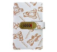 Bear - Libro de dinero con bloqueo de contraseña, fácil de usar, 17,7 x 11,2 cm, organizador de finanzas para el hogar, multiusos, para billetes, niños, adultos, hogar, principiantes, administración