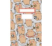 Bear Mode Log - Grey Pastel Fitness Notebook for Strength, Ideas, and Silliness: Silly Sportsbear-Themed Matte Notebook with 120 Pages - Great Gift for Runners, Gym-Goers, and Students with Style