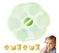 Bear Mold, 6-Cavity Gummy Bear Mould, Cartoon Silicone Baking Tray, Flexible Non-Stick Material, Easy Release Design, For Candy, Cookies, Cake Decoration, Clay & Resin Crafting