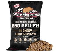 Bear Mountain Premium BBQ Woods Pellets de madera dura 100% natural, perfectos para ahumadores de pellets y parrillas para sabor a leña, (bolsa de 40 libras)