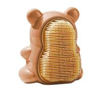 Bear Nail Brush, Soft Bristle Scrubbing Cleaning Brush, Easy-Grip Nail Cleaner with Cute Bear Design, Gentle Effective, Perfect for Children Women, Bathroom, Personal Care,8.2cm Beige Brown Blue Green