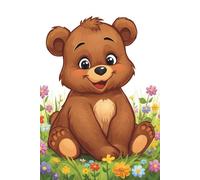 Bear Notebook For Kids: Cute Brown Bear Cub Journal
