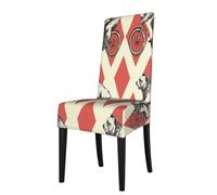 Bear On A Bike - Funda protectora suave y elástica para sillas sin brazos, ideal para el hogar, restaurante, fiesta y uso diario