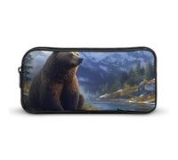 Bear Otter Mountain Forests - Estuche para lápices, bolsa de cosméticos, organizador para viajes y oficina