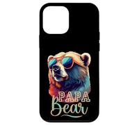 Bear Pappa Cool Grizzly Bear con Gafas de Sol Día del Padre Carcasa para iPhone 12 Mini