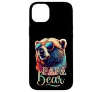 Bear Pappa Cool Grizzly Bear con Gafas de Sol Día del Padre Carcasa para iPhone 14 Plus