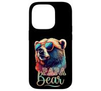 Bear Pappa Cool Grizzly Bear con Gafas de Sol Día del Padre Carcasa para iPhone 14 Pro