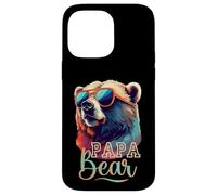 Bear Pappa Cool Grizzly Bear con Gafas de Sol Día del Padre Carcasa para iPhone 14 Pro MAX