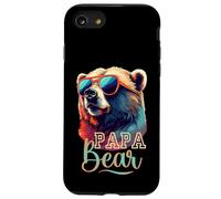 Bear Pappa Cool Grizzly Bear con Gafas de Sol Día del Padre Carcasa para iPhone SE (2020) / 7/8