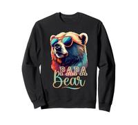 Bear Pappa Cool Grizzly Bear con Gafas de Sol Día del Padre Sudadera