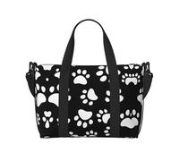 Bear Paw - Bolsas de viaje de fin de semana para mujer, bolsa de gimnasio deportiva, bolsa de lona para entrenamiento, durante la noche, Black, Talla única