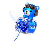 Bear Pilot Air Freshener, Cartoon Airplane Scent, 2.16x1.96in Car Vent Diffuser, Long Lasting Fragrance, Cute Car Accessory for Automotive Ornament, Aromatherapy Refresher