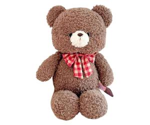Bear Plush Toy - 11.4” Small Teđdy beaŕ with Heart | Soft Comfortable Kids Doll | Soft Stuffed Teđdy beaŕs Plush Toy For Home Children Room Bedroom Sofa Decoration Red Checkered Bow 30cm 50cm
