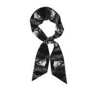 Bear Print - Bufanda de moda para mujer, ligera, transpirable y versátil de satén de seda para todas las ocasiones, Soportar, Talla única