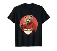 Bear Ramen Kimono Karate Fideos japoneses Bear Ramen Bowl Camiseta