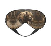 Bear Running - Antifaz ajustable para dormir, transpirable, a la moda para una experiencia de sueño cómoda