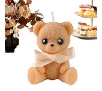 Bear Shaped Candle, Scented Aesthetic Cute Decorative Candle, Animal Shape with Soft Fragrance, Natural Wax Material with, Home Decor for Living Room Desk Table Bookshelf Memorial