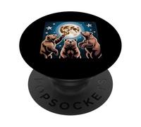 Bear Stuff Bears Jersey para hombre y mujer Moon Bear Lovers PopSockets PopGrip Adhesivo