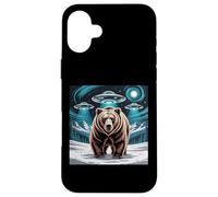 Bear Stuff Bears Jersey Selfie Alien OVNIs Weird Bear Lovers Carcasa para iPhone 16 Plus
