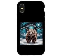 Bear Stuff Bears Jersey Selfie Alien OVNIs Weird Bear Lovers Carcasa para iPhone X/XS
