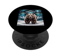 Bear Stuff Bears Jersey Selfie Alien OVNIs Weird Bear Lovers PopSockets PopGrip Adhesivo