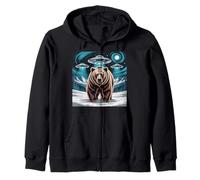 Bear Stuff Bears Jersey Selfie Alien OVNIs Weird Bear Lovers Sudadera con Capucha