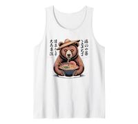 Bear Stuff Bears Ramen - Oso de anime japonés Kawaii Camiseta sin Mangas
