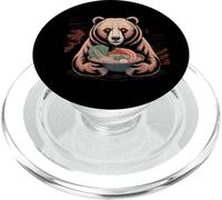 Bear Stuff Bears Ramen - Oso de anime japonés Kawaii PopSockets PopGrip para MagSafe