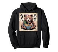 Bear Stuff Bears Ramen - Oso de anime japonés Kawaii Sudadera con Capucha