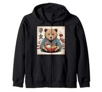 Bear Stuff Bears Ramen - Oso de anime japonés Kawaii Sudadera con Capucha