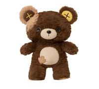 Bear Stuffed Animal, 13.8 Inch Soft Plush Toy With Button Eyes Patch