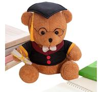 Bear Stuffed Animal - Soft Cute Home Decor | Cuddly Plush Stuffed Animals Toys | 40x28x30cm Cotton Graduation Hat Bear - For Kids Girls Boys Home Bedroom Living Room Bed Couch Shelf Desk Car Travel Gi