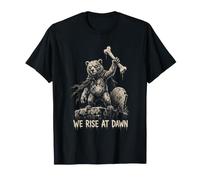 Bear We Rise at Dawn Gothic Halloween Camiseta