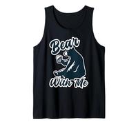 Bear with Me Animal Pun Bears Amante Camiseta sin Mangas