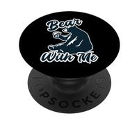Bear with Me Animal Pun Bears Amante PopSockets PopGrip Adhesivo