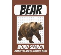 Bear Word Search Puzzle Book: Easy to Read Print about Bears, Grizzle, Cub and More | 6x9 Inches, 110 pages | 50+ Puzzles